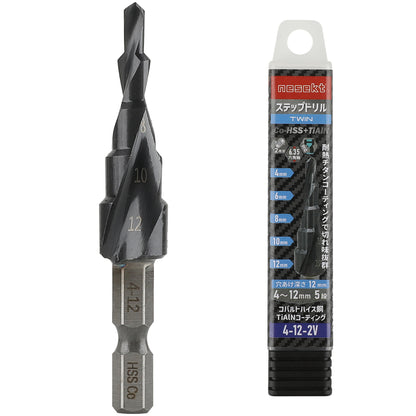 [ネセクト] ステップドリル 6.35mm六角軸 チタンコーティング インパクト対応[1年保証]