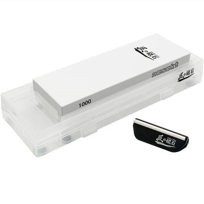 [ネセクト] 匠の砥石 S-Basic Set  砥石 高品質コランダム砥石 刃こぼれ修復 鏡面仕上げ 切れ味回復 包丁砥ぎ 砥石台兼用プラスチックケース＆角度固定ガイド付属  [日本国内企画品 1年保証]