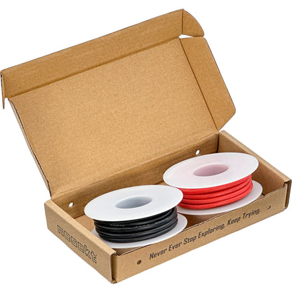 [ネセクト] シリコンワイヤーセット 耐熱200℃ 錫メッキ銅線 より線 電線ケーブル [1年保証]