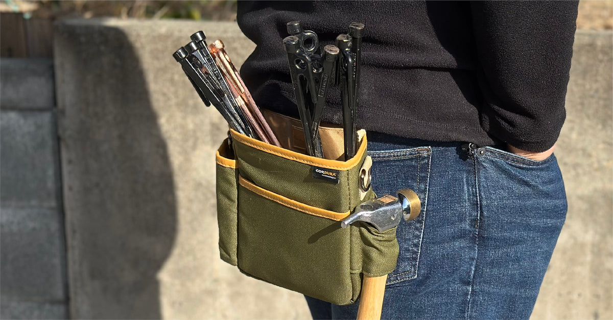 [ネセクト] CORDURA 3WAY ツールポーチ 腰袋 カラビナ付 作業用ポーチ 工具入れ キャンプ アウトドア [1年保証] - 画像7