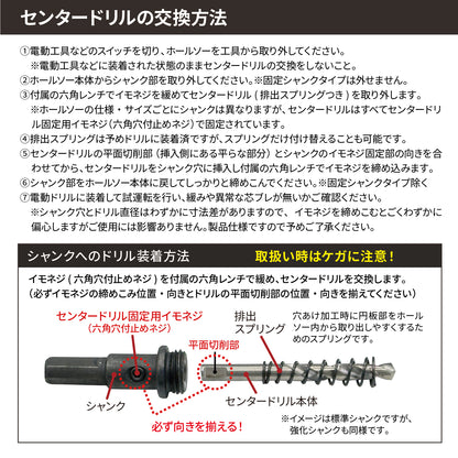 [ネセクト]バイメタルホールソー 補修用センタードリル・シャンク HSS4341 交換部品 金属加工用[日本国内企画品]