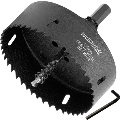 [ネセクト]バイメタルホールソー プロフェッショナル JIS SKH59 HSS鋼センタードリル 不等ピッチ刃 高速切削＆高耐久[日本国内企画品]