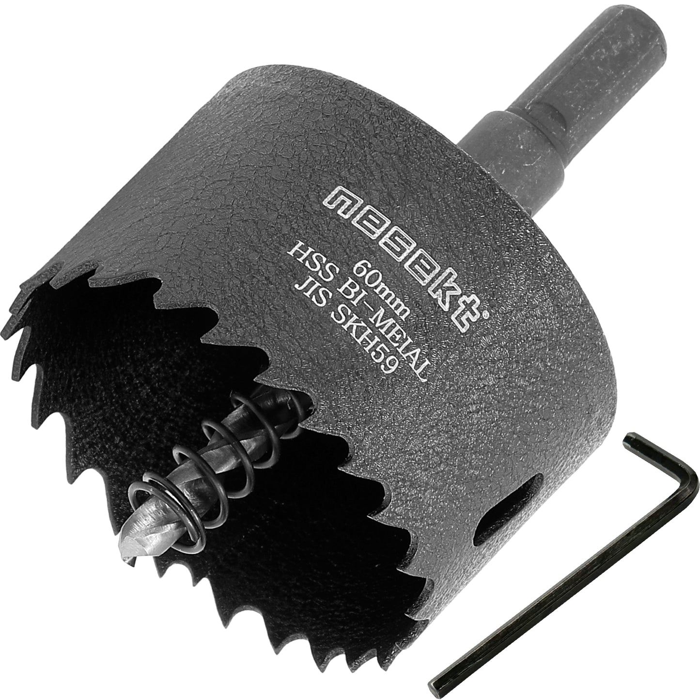 [ネセクト]バイメタルホールソー プロフェッショナル JIS SKH59 HSS鋼センタードリル 不等ピッチ刃 高速切削＆高耐久[日本国内企画品]