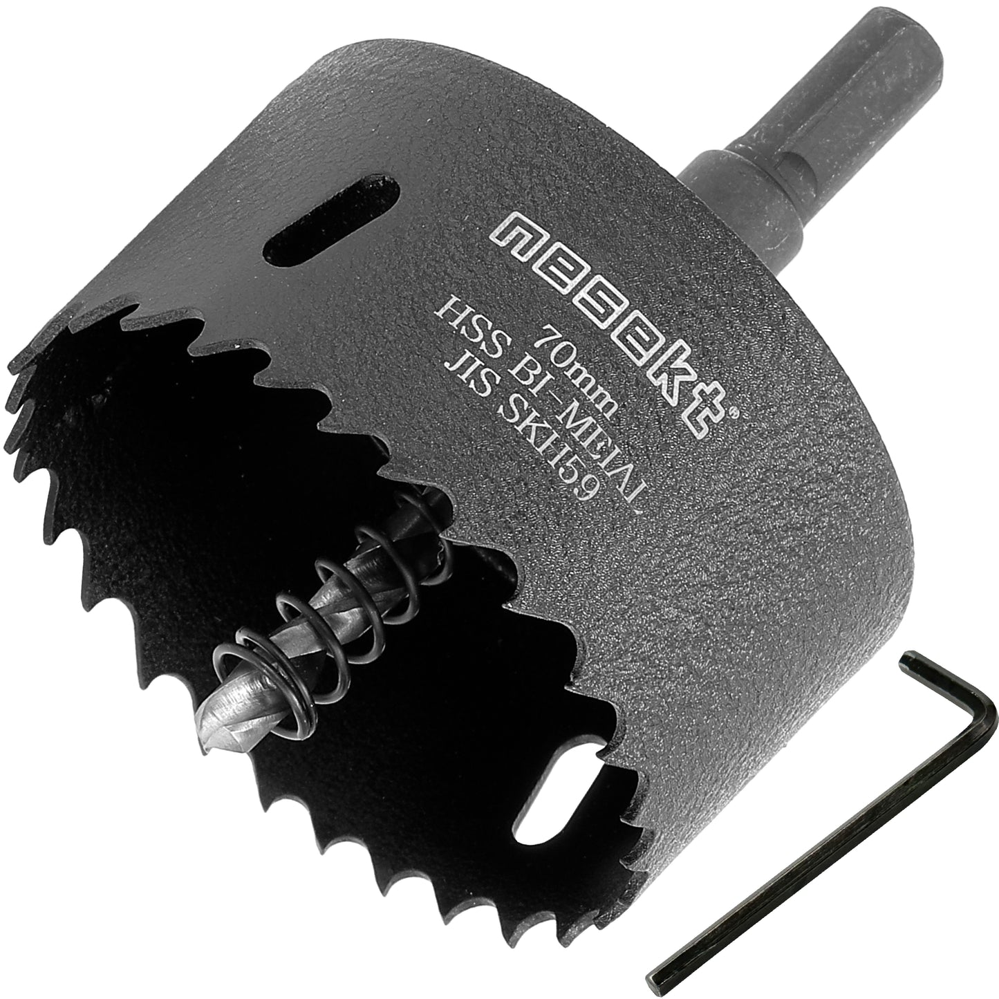 [ネセクト]バイメタルホールソー プロフェッショナル JIS SKH59 HSS鋼センタードリル 不等ピッチ刃 高速切削＆高耐久[日本国内企画品]