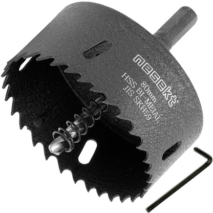 [ネセクト]バイメタルホールソー プロフェッショナル JIS SKH59 HSS鋼センタードリル 不等ピッチ刃 高速切削＆高耐久[日本国内企画品]