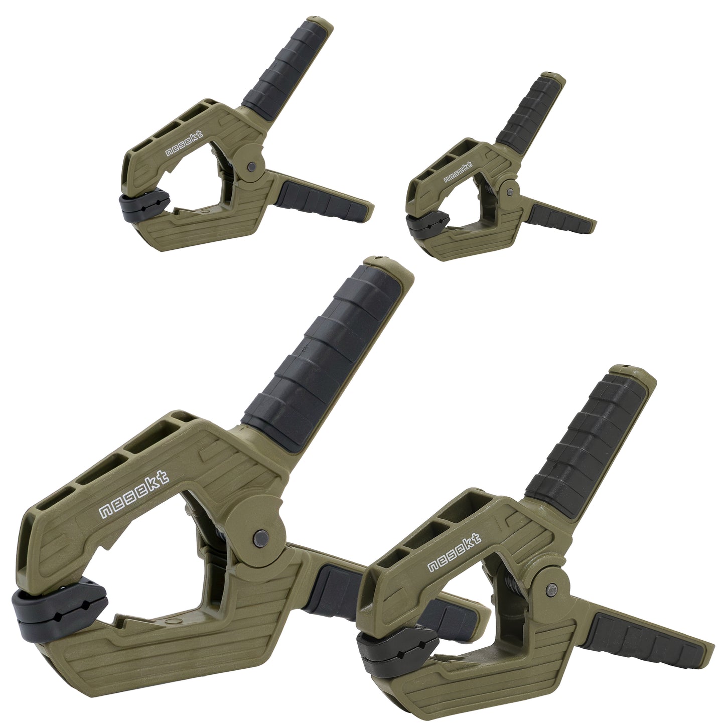 [ネセクト] スプリングクランプ  超強力 幅広フレキシブルパッド 木工DIY キャンプ タープ [日本企画1年保証]