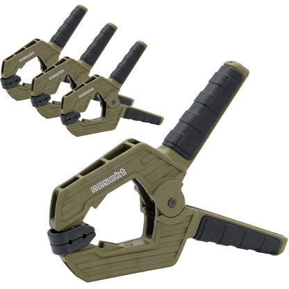 [ネセクト] スプリングクランプ  超強力 幅広フレキシブルパッド 木工DIY キャンプ タープ [日本企画1年保証]